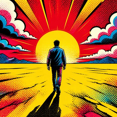 Advertisement Pop Art Style album cover example