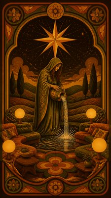 Retro 70s Interior Design tarot card example