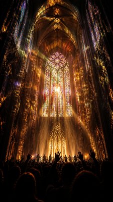 Gothic Cathedral Art flyer example