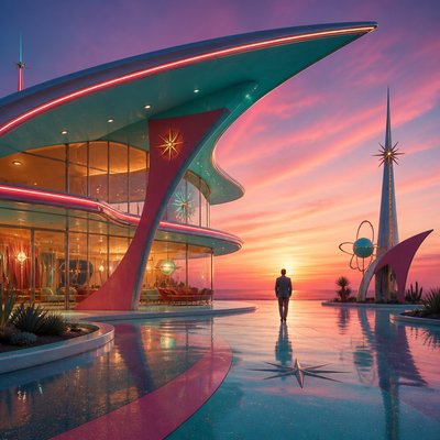 Googie Architecture album cover example