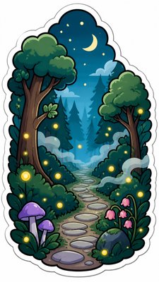 Character Sticker Design book cover example