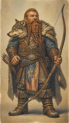 Americana Aesthetic tabletop character portrait example