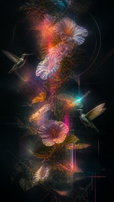 Contemporary Digital Landscape Art Style phone case design example