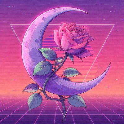 Vaporwave Anime Aesthetic tattoo design example