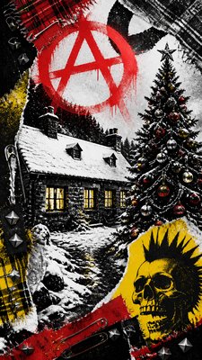 Punk Aesthetic Christmas card example