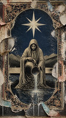 Wheatpaste Poster Street Art Style tarot card example