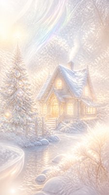 Ethereal Aesthetic Christmas card example