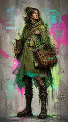 Augmented Reality Graffiti character design example