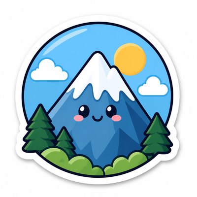 Character Sticker Design logo concept example