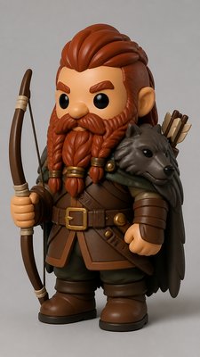Designer Vinyl Toy Art tabletop character portrait example