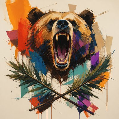 Abstract Art Style t-shirt design example