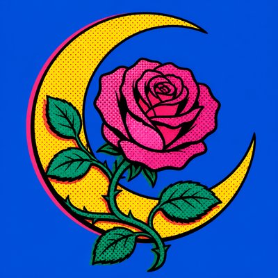 Pop Art Portrait Style tattoo design example