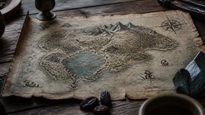Documentary Photography Style fantasy map example