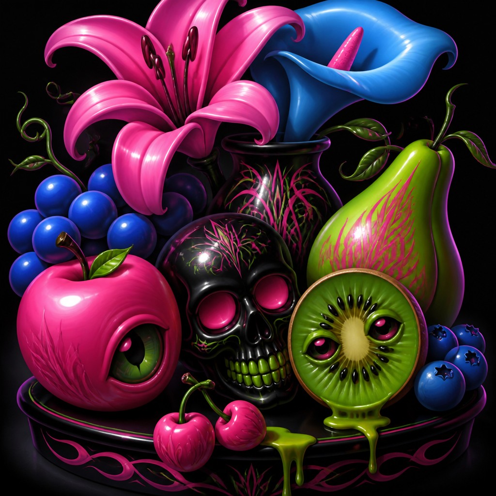 AI-generated interpretation of the Lowbrow & Pop Surrealism style