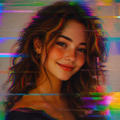 Glitch Art Style profile picture example