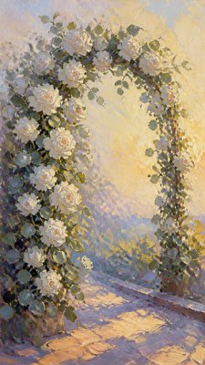 Impressionist Still Life Art Style wedding invitation example