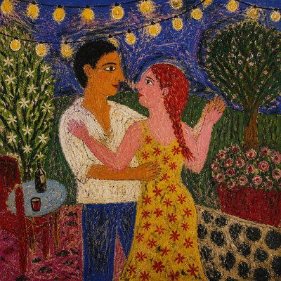 Art Brut Style couple portrait example