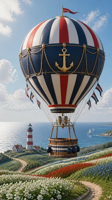 Nautical Aesthetic greeting card example