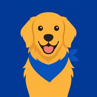 Flat Icon Design pet portrait example