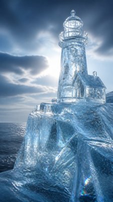Ice Sculpture Art Style poster example