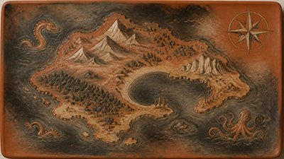 Terra Sigillata Ceramic Art Style fantasy map example