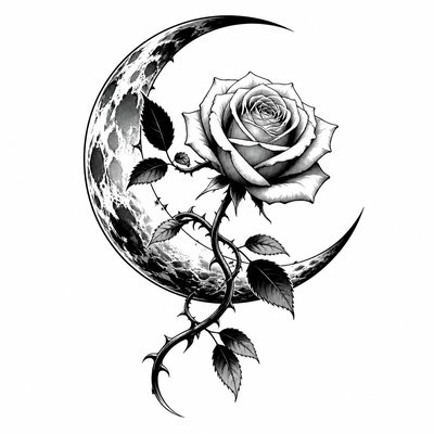Manga Art Style tattoo design example
