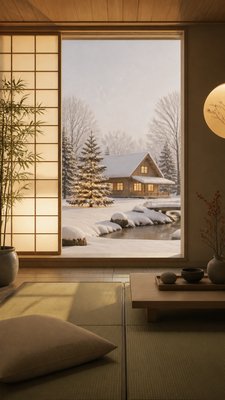 Zen Interior Design Christmas card example