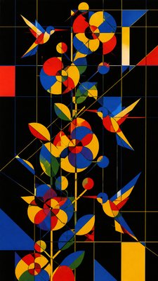 Bauhaus Geometric Art phone case design example