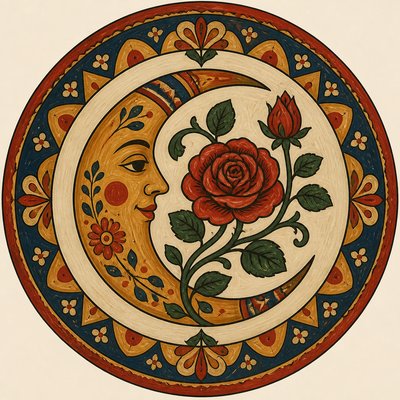 Folk Art Style tattoo design example