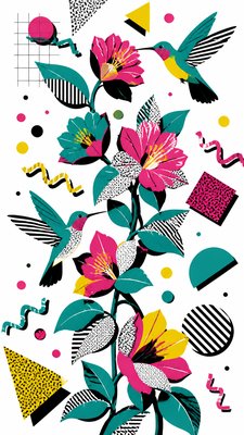 Memphis Design phone case design example