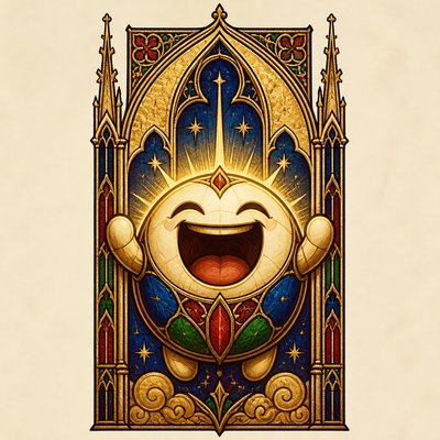 Gothic Religious Art Twitch emote example