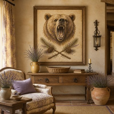 French Country Interior Design t-shirt design example