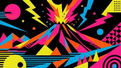 Neo-Geo Art Style YouTube thumbnail example
