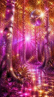 Disco Aesthetic wall art print example