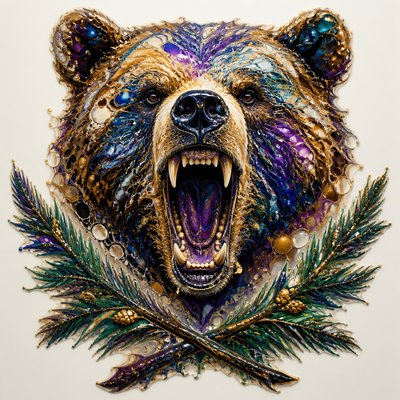 Fluid Abstract Art Style t-shirt design example