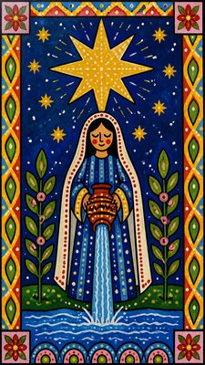 Naive Art Style tarot card example