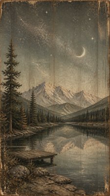 Rustic Farmhouse Furniture Art phone wallpaper example