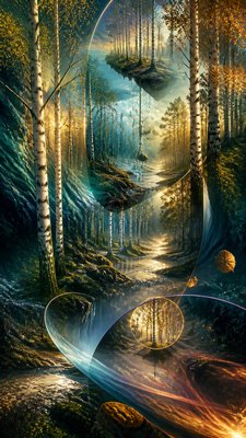 Surrealist Landscape Art Style wall art print example
