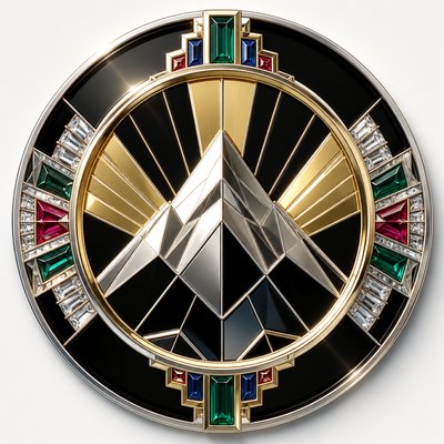 Art Deco Jewelry Design logo concept example