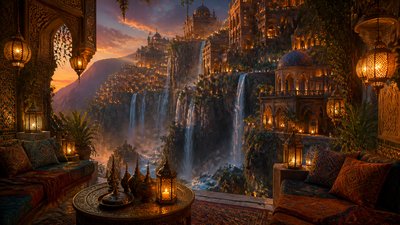 Moroccan Interior Design concept art example