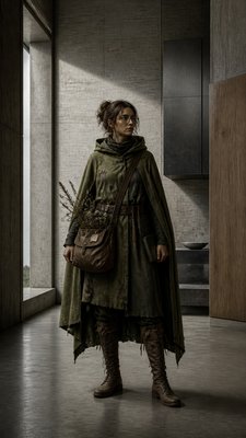 Brutalist Interior Design character design example