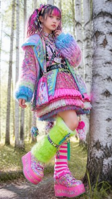 Harajuku Fashion Style wall art print example