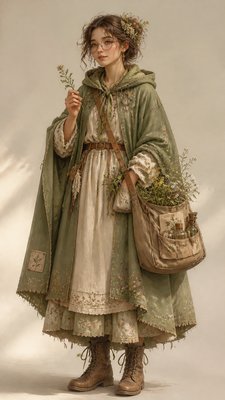 Cottagecore Aesthetic character design example