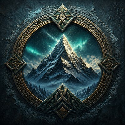 Norse Fantasy Art logo concept example