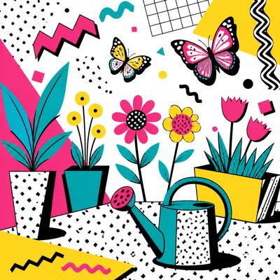 Memphis Design coloring page example