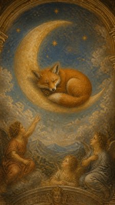 Fresco Narrative Renaissance Art Style baby announcement example
