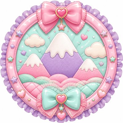Kawaii Fashion Style logo concept example