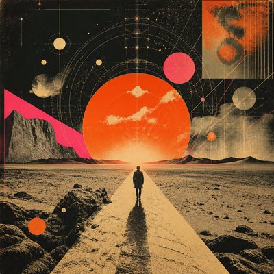 Retro-Futuristic Pop Surrealism album cover example