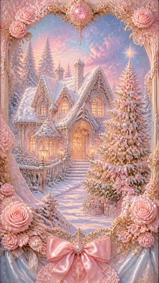 Princesscore Aesthetic Christmas card example