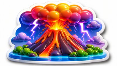 3D Puffy Sticker Design YouTube thumbnail example